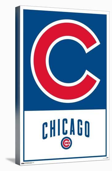 MLB Chicago Cubs - Logo 22-Trends International-Stretched Canvas