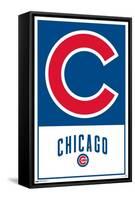 MLB Chicago Cubs - Logo 22-Trends International-Framed Stretched Canvas