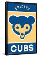 MLB Chicago Cubs - Retro Logo 14-Trends International-Framed Poster