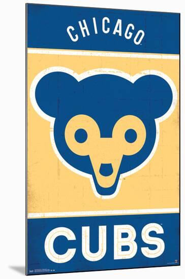 MLB Chicago Cubs - Retro Logo 14-Trends International-Mounted Poster