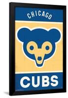 MLB Chicago Cubs - Retro Logo 14-Trends International-Framed Poster