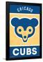 MLB Chicago Cubs - Retro Logo 14-Trends International-Framed Poster