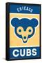 MLB Chicago Cubs - Retro Logo 14-Trends International-Framed Poster