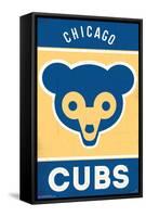 MLB Chicago Cubs - Retro Logo 14-Trends International-Framed Stretched Canvas