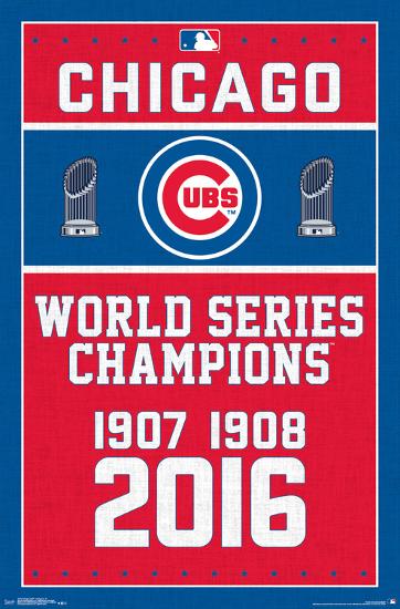 MLB: Chicago Cubs- World Series Tribute 2016-null-Lamina Framed Poster