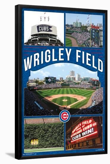 MLB Chicago Cubs - Wrigley Field 17-Trends International-Framed Poster