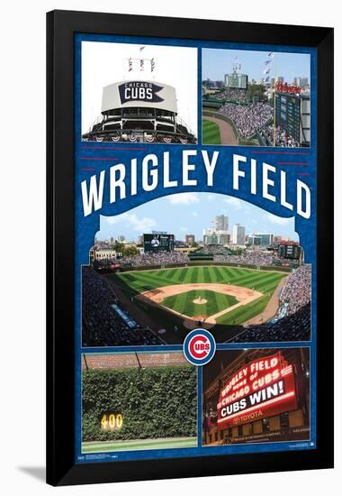 MLB Chicago Cubs - Wrigley Field 17-Trends International-Framed Poster