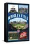 MLB Chicago Cubs - Wrigley Field 17-Trends International-Framed Stretched Canvas