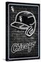 MLB Chicago White Sox - Neon Helmet 23-Trends International-Stretched Canvas