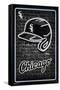 MLB Chicago White Sox - Neon Helmet 23-Trends International-Framed Stretched Canvas