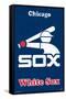 MLB Chicago White Sox - Retro Logo-Trends International-Framed Stretched Canvas