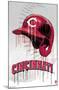 MLB Cincinnati Reds - Drip Helmet 22-Trends International-Mounted Poster