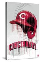 MLB Cincinnati Reds - Drip Helmet 22-Trends International-Stretched Canvas