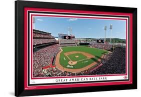 MLB Cincinnati Reds - Great American Ball Park 22-Trends International-Framed Poster