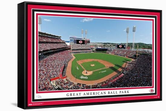 MLB Cincinnati Reds - Great American Ball Park 22-Trends International-Framed Stretched Canvas