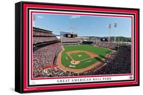 MLB Cincinnati Reds - Great American Ball Park 22-Trends International-Framed Stretched Canvas