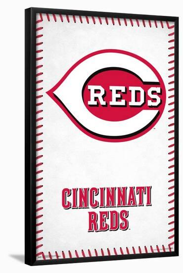 MLB Cincinnati Reds - Logo 17-Trends International-Framed Poster