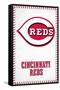 MLB Cincinnati Reds - Logo 17-Trends International-Framed Stretched Canvas