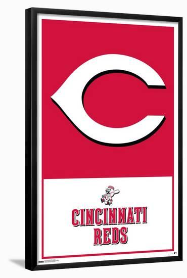 MLB Cincinnati Reds - Logo 22-Trends International-Framed Poster