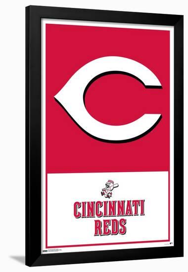 MLB Cincinnati Reds - Logo 22-Trends International-Framed Poster