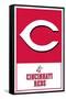 MLB Cincinnati Reds - Logo 22-Trends International-Framed Stretched Canvas