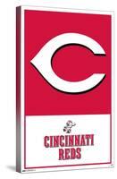 MLB Cincinnati Reds - Logo 22-Trends International-Stretched Canvas