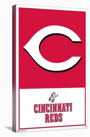 MLB Cincinnati Reds - Logo 22-Trends International-Stretched Canvas