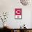 MLB Cincinnati Reds - Logo 22-Trends International-Framed Stretched Canvas displayed on a wall