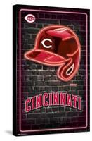 MLB Cincinnati Reds - Neon Helmet 23-Trends International-Stretched Canvas