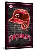 MLB Cincinnati Reds - Neon Helmet 23-Trends International-Stretched Canvas