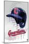 MLB Cleveland Guardians - Drip Helmet 22-Trends International-Mounted Poster