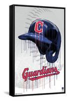 MLB Cleveland Guardians - Drip Helmet 22-Trends International-Framed Stretched Canvas