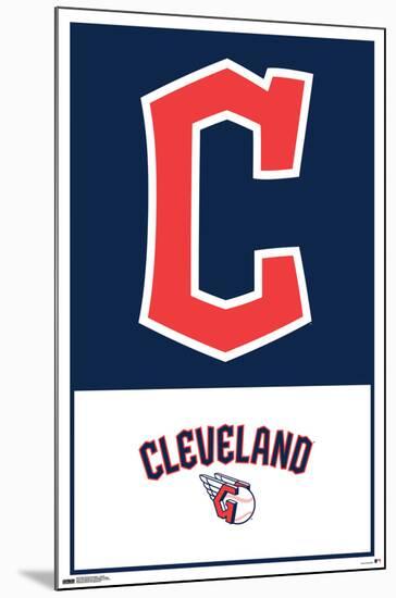 MLB Cleveland Guardians - Logo 22-Trends International-Mounted Poster
