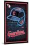 MLB Cleveland Guardians - Neon Helmet 23-Trends International-Mounted Poster