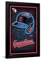 MLB Cleveland Guardians - Neon Helmet 23-Trends International-Framed Poster