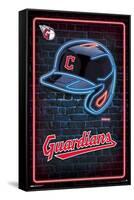 MLB Cleveland Guardians - Neon Helmet 23-Trends International-Framed Stretched Canvas