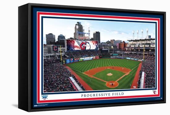 MLB Cleveland Guardians - Progressive Field 22-Trends International-Framed Stretched Canvas