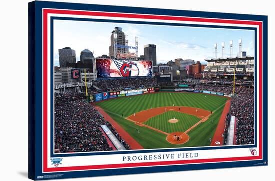 MLB Cleveland Guardians - Progressive Field 22-Trends International-Stretched Canvas