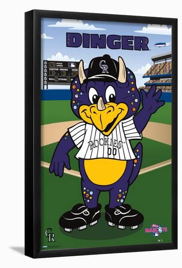 MLB Colorado Rockies - Dinger-Trends International-Framed Poster