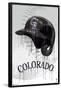 MLB Colorado Rockies - Drip Helmet 22-Trends International-Framed Poster