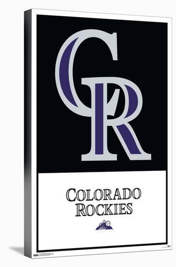 MLB Colorado Rockies - Logo 22-Trends International-Stretched Canvas