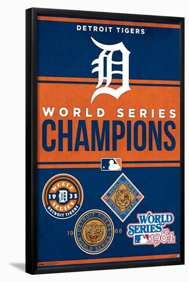 MLB Detroit Tigers - Champions 23-Trends International-Framed Poster