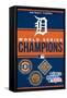 MLB Detroit Tigers - Champions 23-Trends International-Framed Stretched Canvas