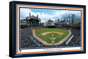 MLB Detroit Tigers - Comerica Park 22-Trends International-Framed Stretched Canvas