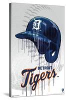 MLB Detroit Tigers - Drip Helmet 22-Trends International-Stretched Canvas