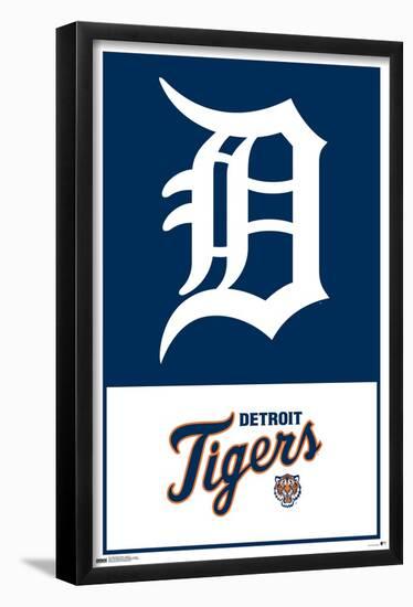 MLB Detroit Tigers - Logo 22-Trends International-Framed Poster