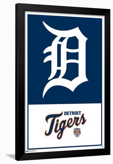 MLB Detroit Tigers - Logo 22-Trends International-Framed Poster