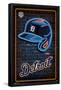 MLB Detroit Tigers - Neon Helmet 23-Trends International-Framed Poster