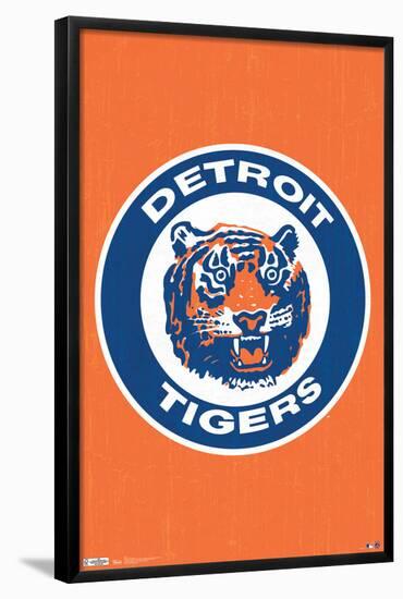 MLB Detroit Tigers - Retro Logo 14-Trends International-Framed Poster