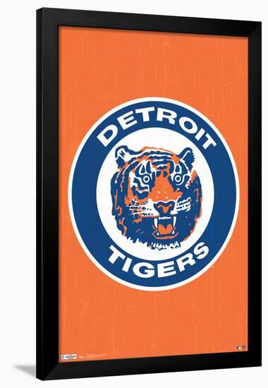 MLB Detroit Tigers - Retro Logo 14-Trends International-Framed Poster